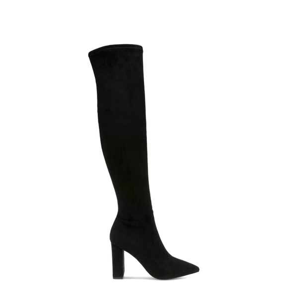 WILD PAIR Eileene Pointed-Toe Block-Heel Over-The-Knee Boots SIZE 9 NIB - Picture 1 of 4